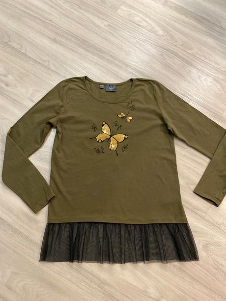 Tričko s tylom, bonprix,164