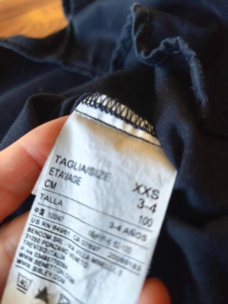 Kosela čierna benetton 98-104, benetton,104