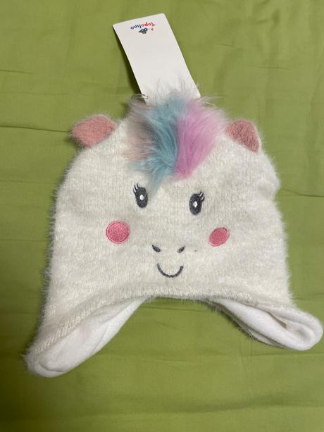 Tepla ciapka vel 52/54, biela, topolino,50