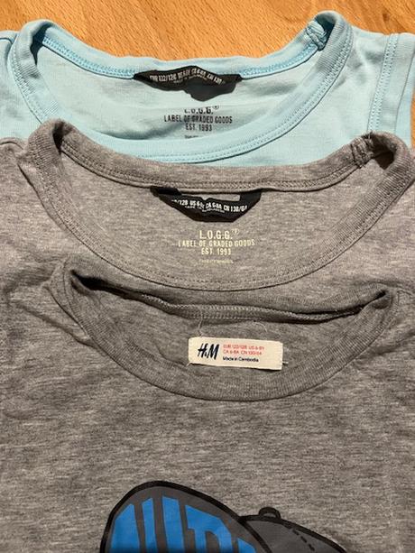 Tielko 3 ks - veľ.122/128, h&m,122