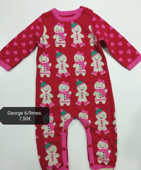 Vianočný pletený overal s perníkmi, 74