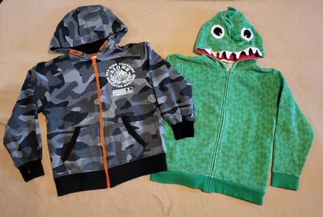 2x chlapčenská mikina velk.128, h&m,128
