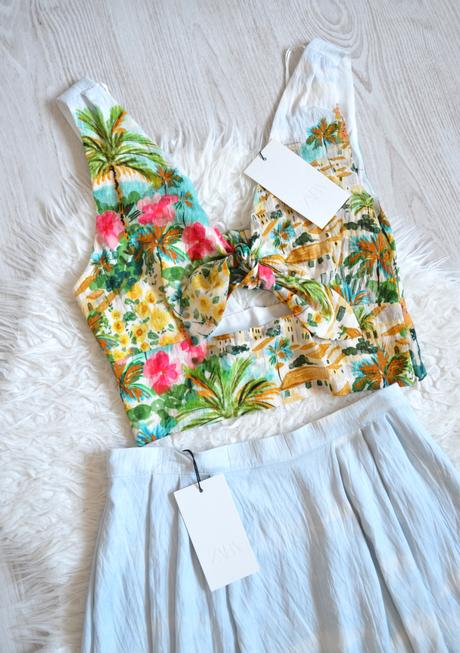 Zara letný komplet, zara,m / s / xs