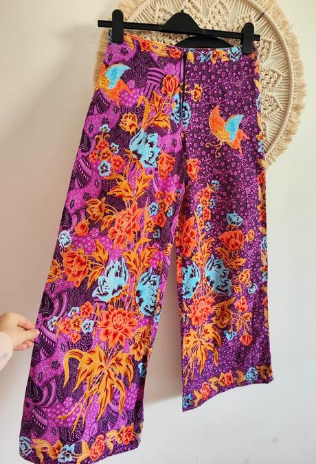 Široké letné nohavice, s