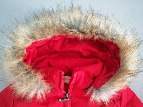 Červená kvietkova bundička, veľkosť 104/110, 104