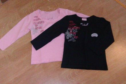 Dievčenské tričká s dlhým rukávom., 104 / 110 / 116