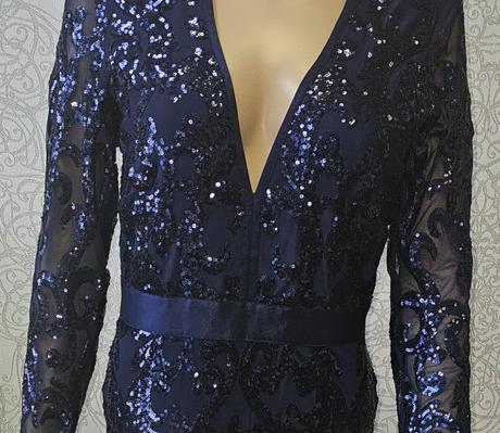 Spoločenské flitrované šaty, l