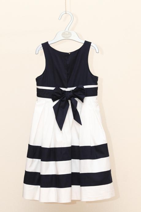 Jacadi - tmavomodro-biele šaty, jacadi,104