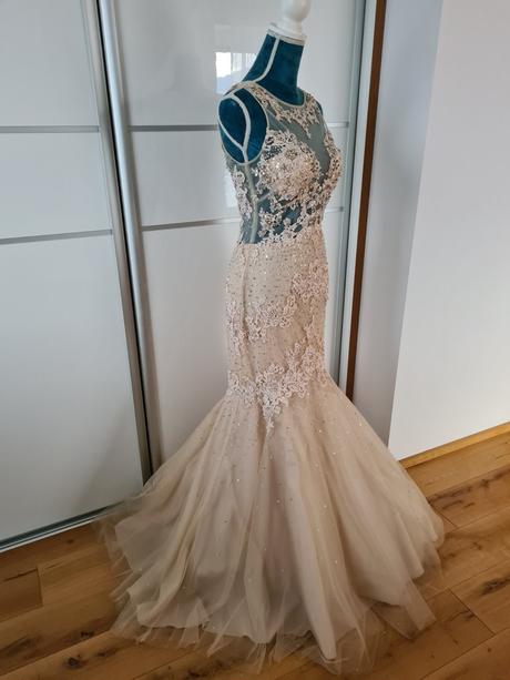 Luxusne nove spolocenske/svadobne saty vel.36, s