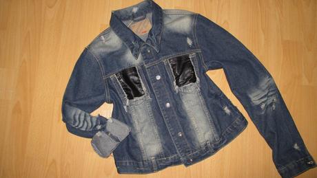 Riflová bunda, fishbone,s