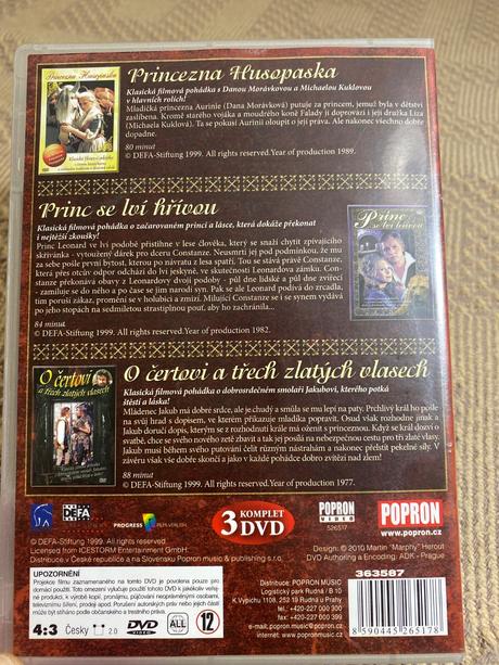 Klasické filmové pohádky i. princezna husopaska, p,