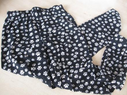 Dievčenské legíny s labkami, 158/164, 158