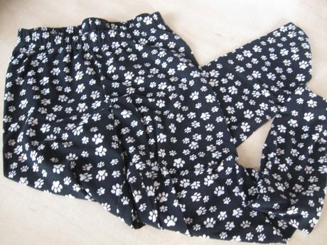 Dievčenské legíny s labkami, 158/164, 158