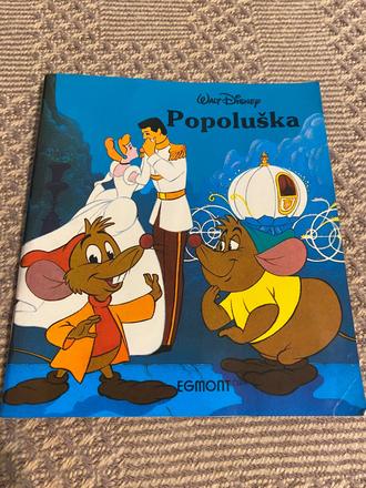 Stará retro mini knižka walt disney popoluška 1992, 