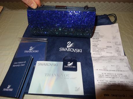 Swarovski krystal kabelka a rene caovilla sandale, swarovski