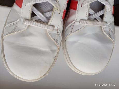 Tenisky biele + modré (už s poštovným), adidas,37
