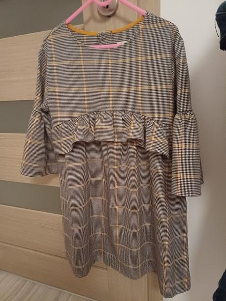 Šaty karované, zara,140
