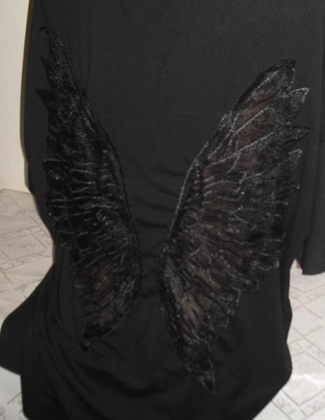 Shein s nebeskymi kridielkami bavlneny top, xxxl
