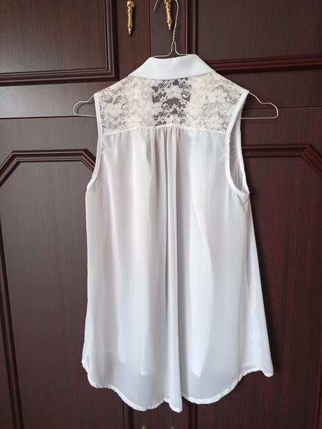 Biela priesvitná blúzka, xs