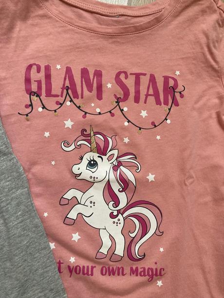 Tricko s jednorozcom+zadarmo ruzove tricko, bonprix,122