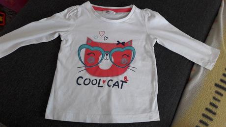 Biele tricko  cool cat, pepco,80