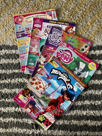 Dievčenské časopisy 5ks, 