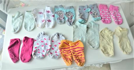 10 x členkové ponožky-27/30, 27