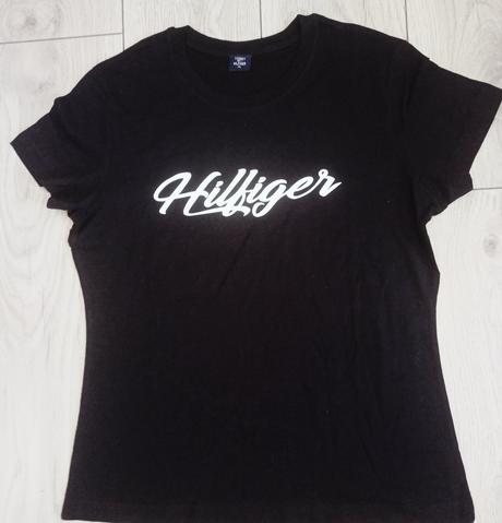 Hilfiger dámske tričko čierne xl, tommy hilfiger,xl