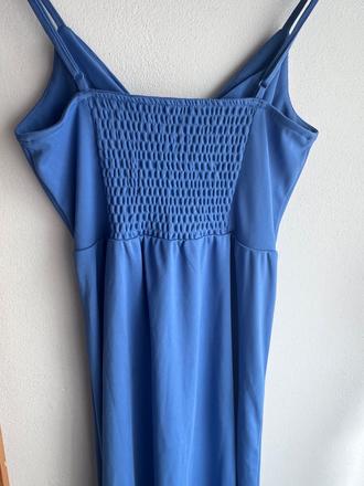 Midi modré šaty, h&m,xs