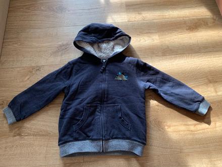 Zateplena hruba mikina 104/110, tu,110