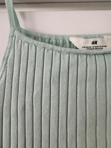 Vrubkovany top, h&m,146