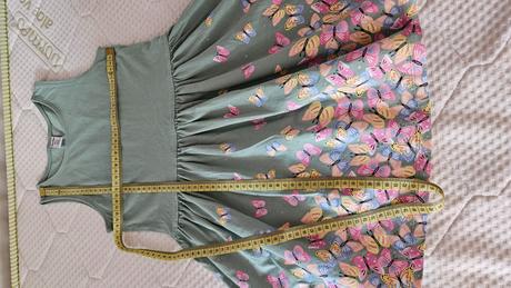 Zelené šaty dopodopo motýle veľ 128, dopodopo,128