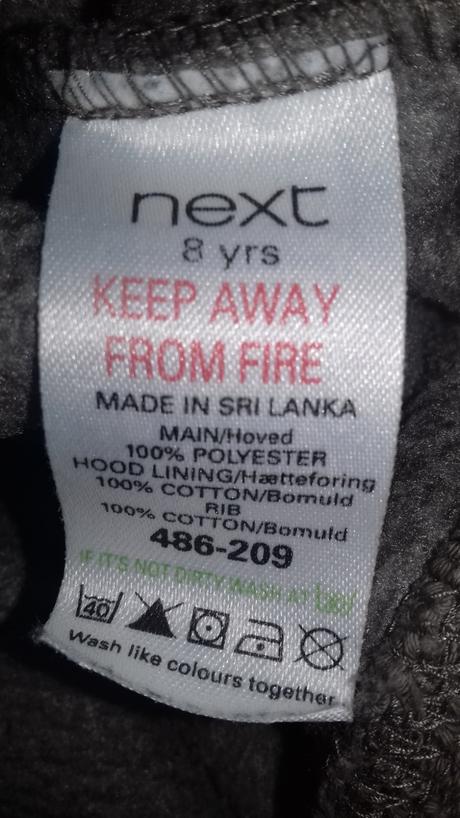 Flisová mikina na 8r., next,134