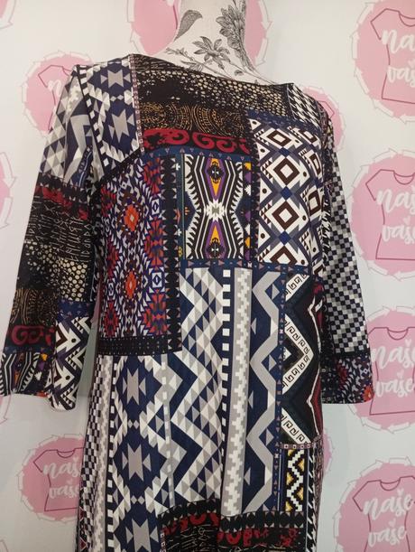 Vzorované šaty 46+48, 46