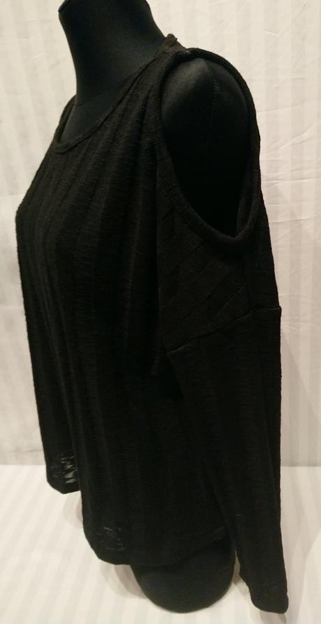 Dámsky čierny tenký pulóvrik, papaya, papaya,xl