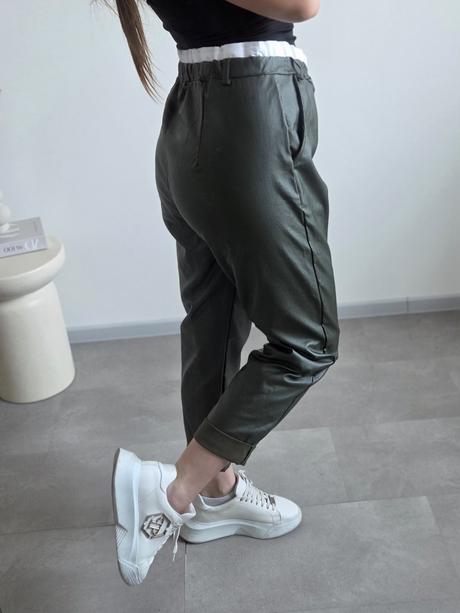 Khaki nohavice l, l