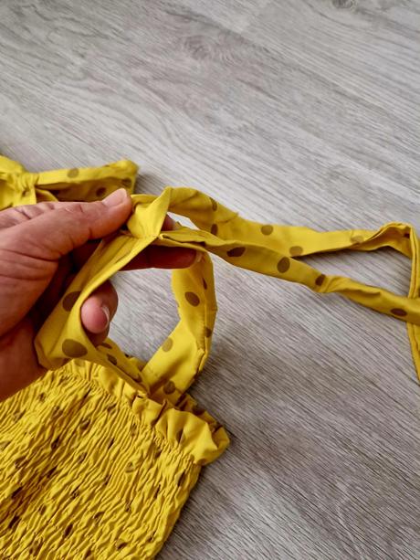 Midi žlté šaty s vreckami, m