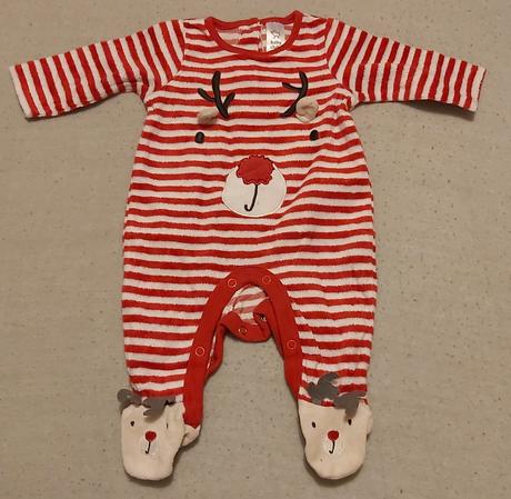 Vianočný overal teplejší 62, baby club,62
