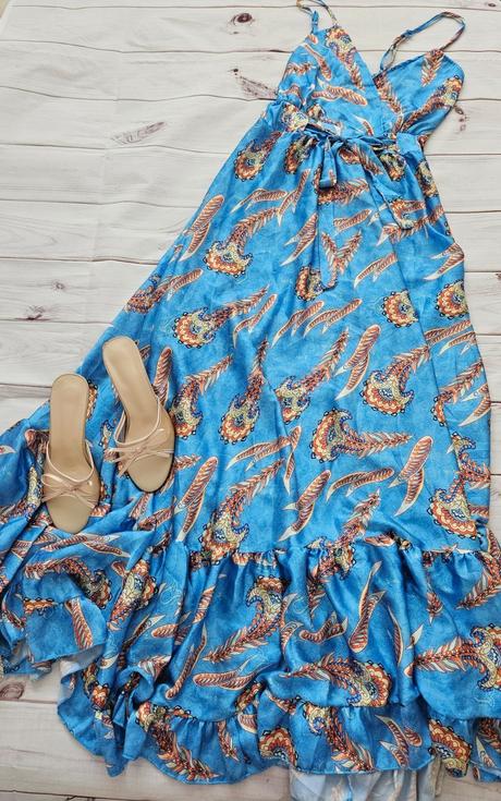 Nádherné lahulinké šaty, m