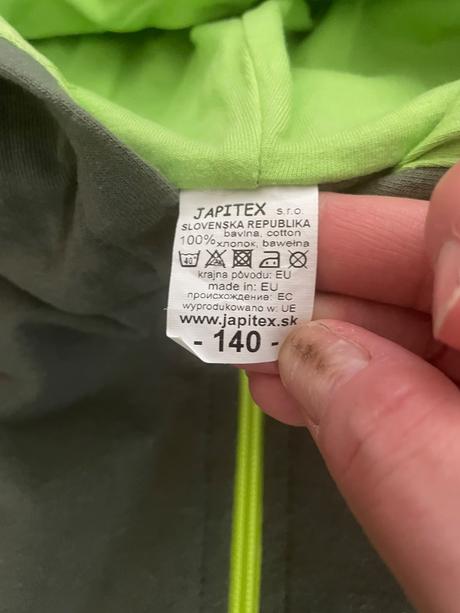 Chlapčenská mikina na zips, 140