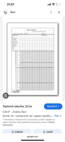 Čo sa zapisuje do teplotnej tabuľky?