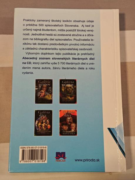 Školský lexikón slovenských spisovateľov s cd,