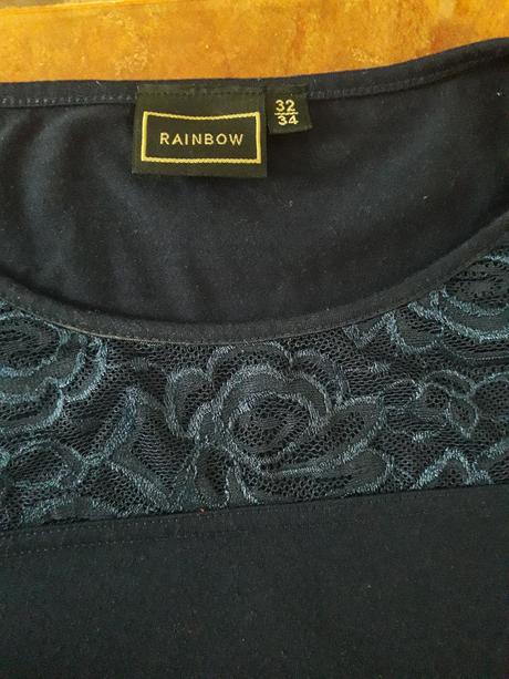 Tričko s čipkou bonprix, bonprix,xs