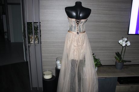 Paula richi champagne šaty vel.xs, xs