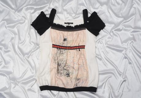 Luxusný top bleu blanc rouge, 44