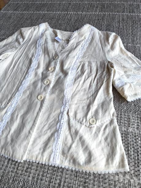 Ľanové letné sako, xxxl