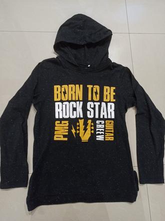 Čierne tričko s kapucňou primigi, 164