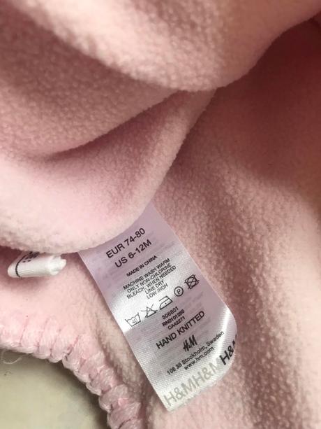 Teplá čiapka podšitá flisom 74/80, h&m,74