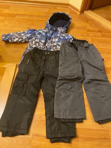 Zimná bunda + oteplovačky, 98