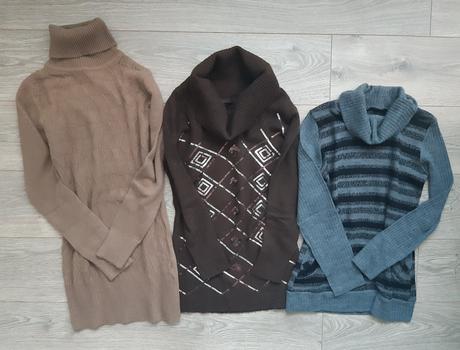 Hnedy sveter s flitrami, m